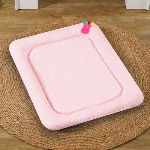 Breathable Cooling Pet Mat – Summer Bed (Pink, M 42x58cm)