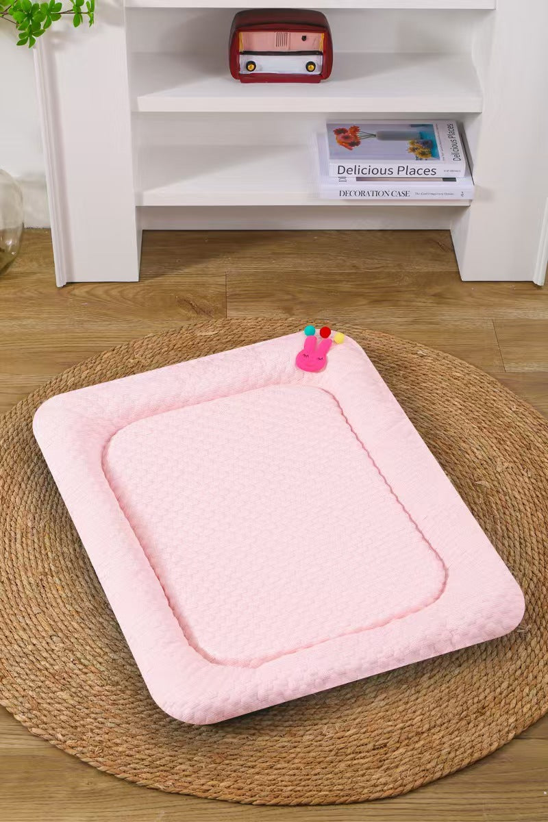 Pink Breathable Cooling Pet Mat - Ice Bean Summer Bed for Small Dogs (L : 50x65cm) — image 2
