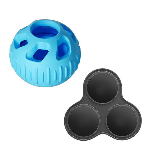 Pet Treat Dispensing Ball & Mould Set – Dog Chew Toy (Blue)