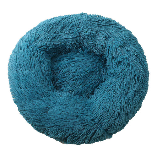 50cm Cosy Round Pet Bed (Blue Green)