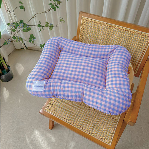 All-Season Pet Bed (Yellow-Purple, XS)