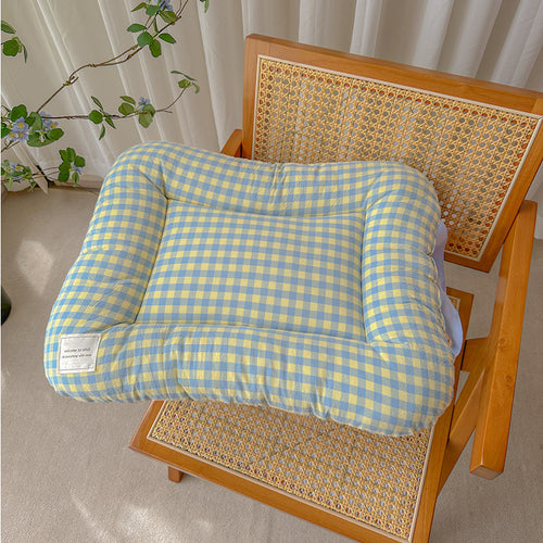 All-Season Pet Bed (Yellow-Blue, M)