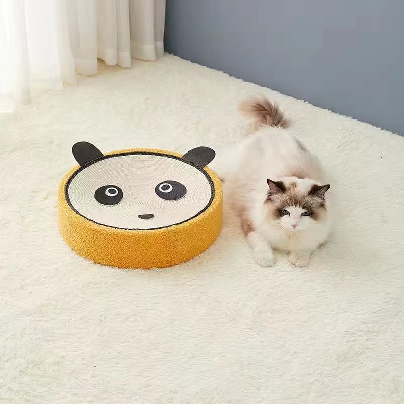 Cute Green Fabric Frog Cat Scratching Post and Lounger - 41cm Cat Scratch Proof Basin — image 3