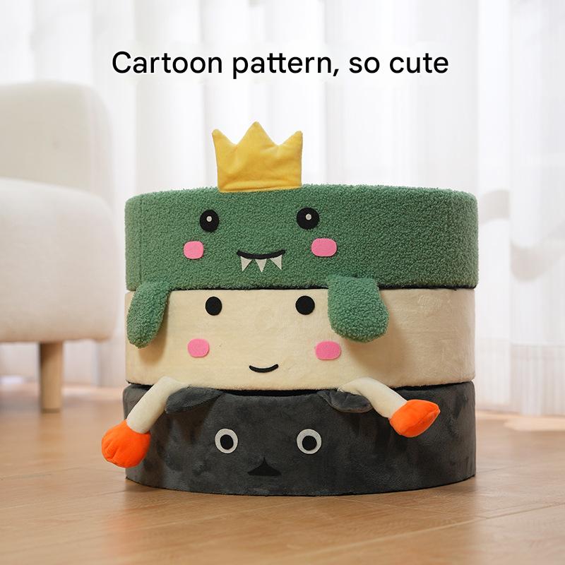 Cute Green Fabric Frog Cat Scratching Post and Lounger - 41cm Cat Scratch Proof Basin — image 4