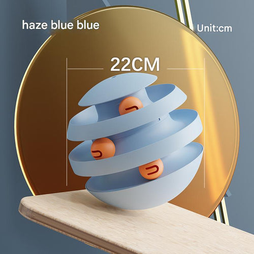 Interactive Cat Scratching Ball Toy (Blue)