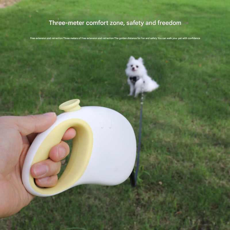 Retractable Dog Leash - Reflective Pet Lead with 3m Extension, One-Button Control(Gray) — image 2