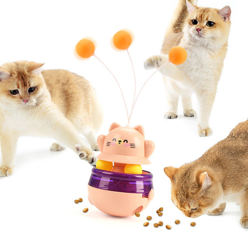 3-in-1 Interactive Cat Toy (Pink)