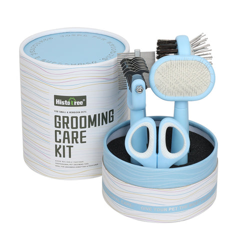 Complete 5-in-1 Pet Grooming Care Kit (Blue)