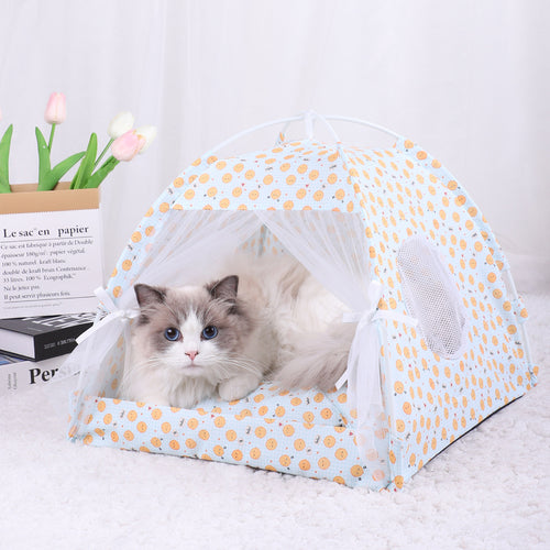 Foldable Cooling Cat Tent 35x35cm (Yellow Pullet, S)