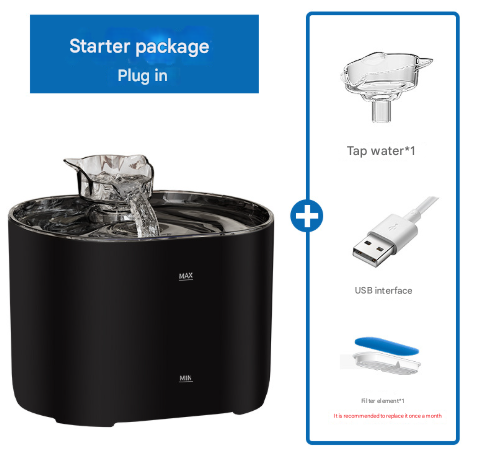 Automatic Filtered Pet Water Fountain for Cats & Dogs