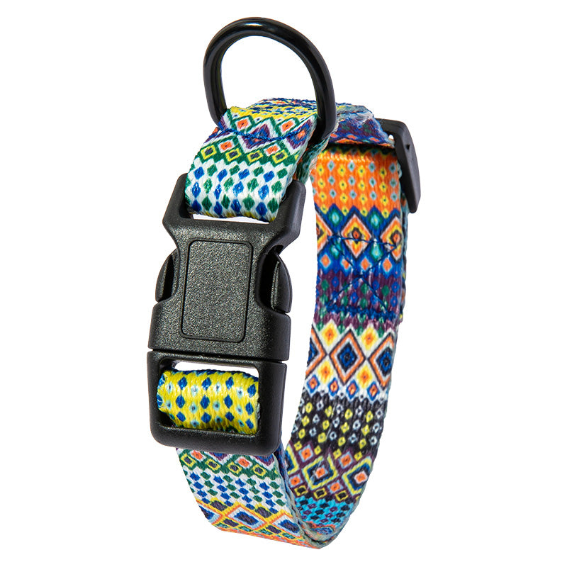 Patterned Dog Collar & Lead Set – Bohemian & Fireworks Designs, S–XL — image 2