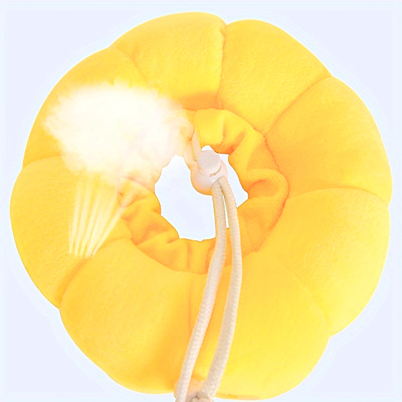 Sunflower Recovery Cone Collar – Adjustable E-Collar for Cats & Small Dogs — image 5