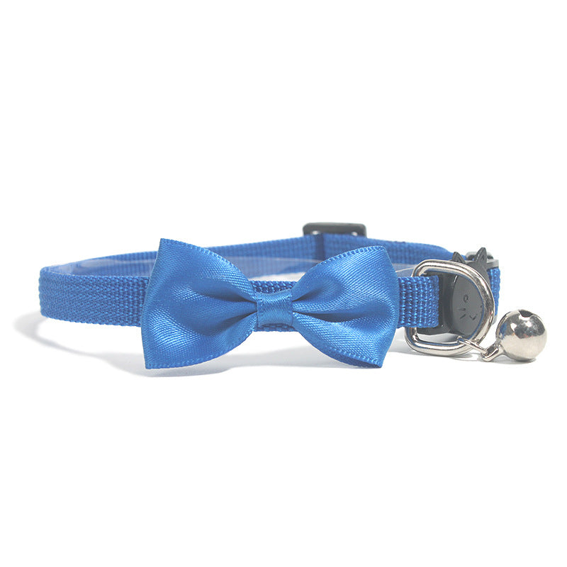 Bow Bell Tie Collar – Adjustable Nylon, Cats & Small Dogs — image 2