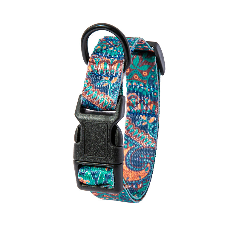Patterned Dog Collar & Lead Set – Bohemian & Fireworks Designs, S–XL — image 7